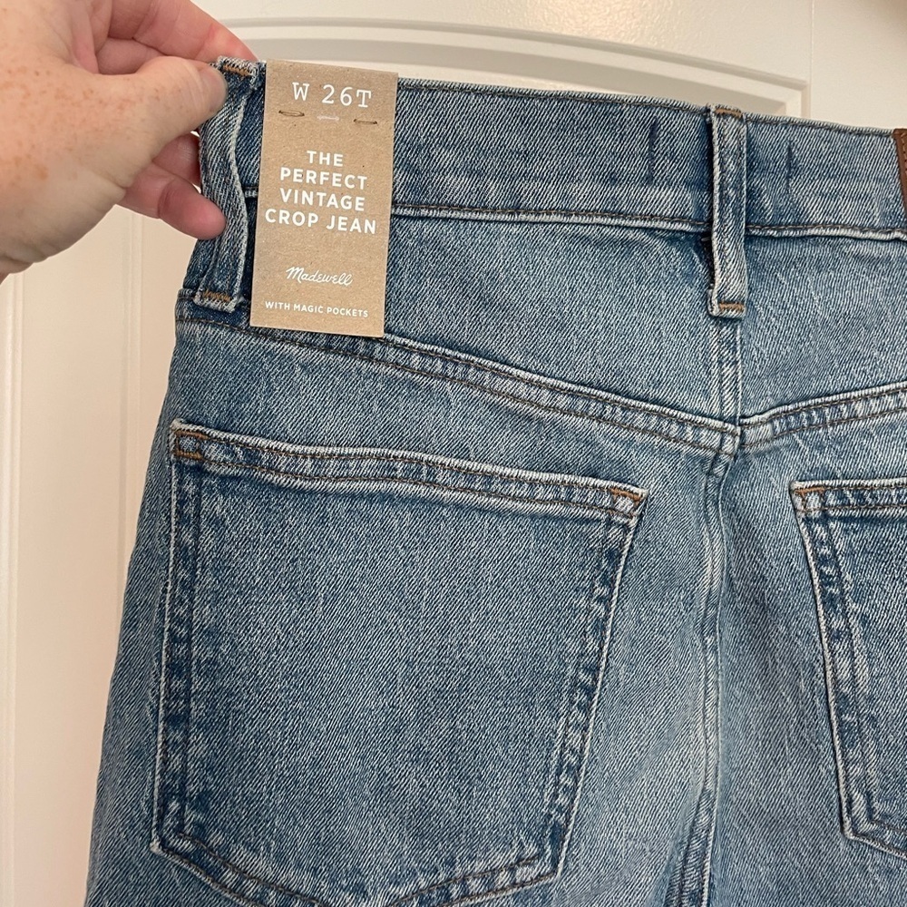 NWT Madewell the perfect vintage crop jean size 26 TALL new with tags - Picture 3 of 6